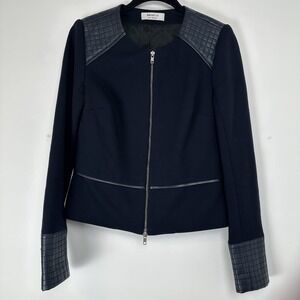 Bailey‎ 44 Women's Jacket Zip Up Navy Size Small Moto Quilted Casual Office